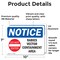 Signmission Rabies Vector Containment Area Sign With Symbol, 10 in W x Rectangle, Vinyl Decal OS-2PACK-NS-D-710-L-17952 - alternate 2